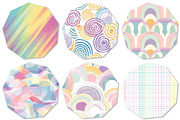 Pastel Rainbow Geometric Digital Pat, a Texture Illustration by DreamPrint404 (Thumbnail 3 of 3)