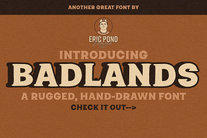Badlands - A Rugged, Hand-drawn Font