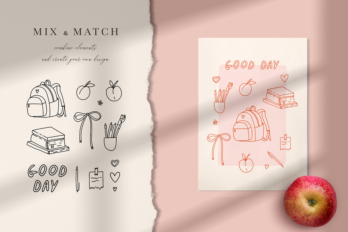 Back to school - coquette collection, an Education Illustration by Cute Atelier (Photo 4 of 12)