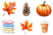 Fall Clipart Set, an Illustration by CitraGraphics (Thumbnail 2 of 5)