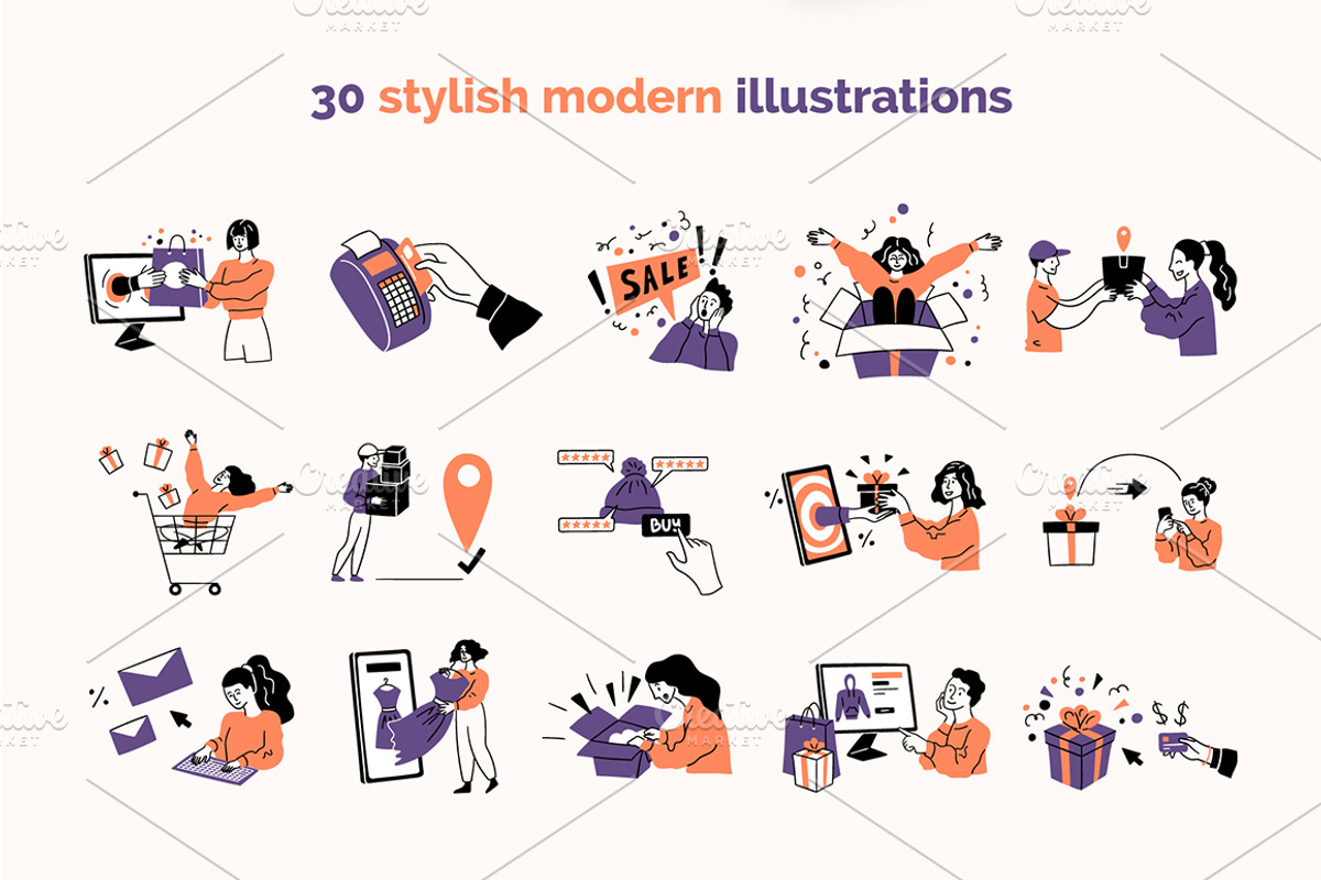 Online Shopping Concept Vector, an Object Graphic by 35lab (Photo 5 of 6)