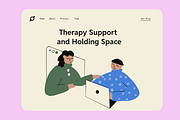 Therapy Website Illustrations, a Healthcare Illustration by Somewhat Brilliant (Thumbnail 6 of 6)