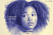 Screen Print Engraving Photo Effect, a Layer Style Add-On by WudelMbois Studio (Thumbnail 1 of 3)