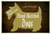 Hand Sketched Vector Dogs & Leashes, an Animal Illustration by Lone Star I&D (Thumbnail 1 of 5)