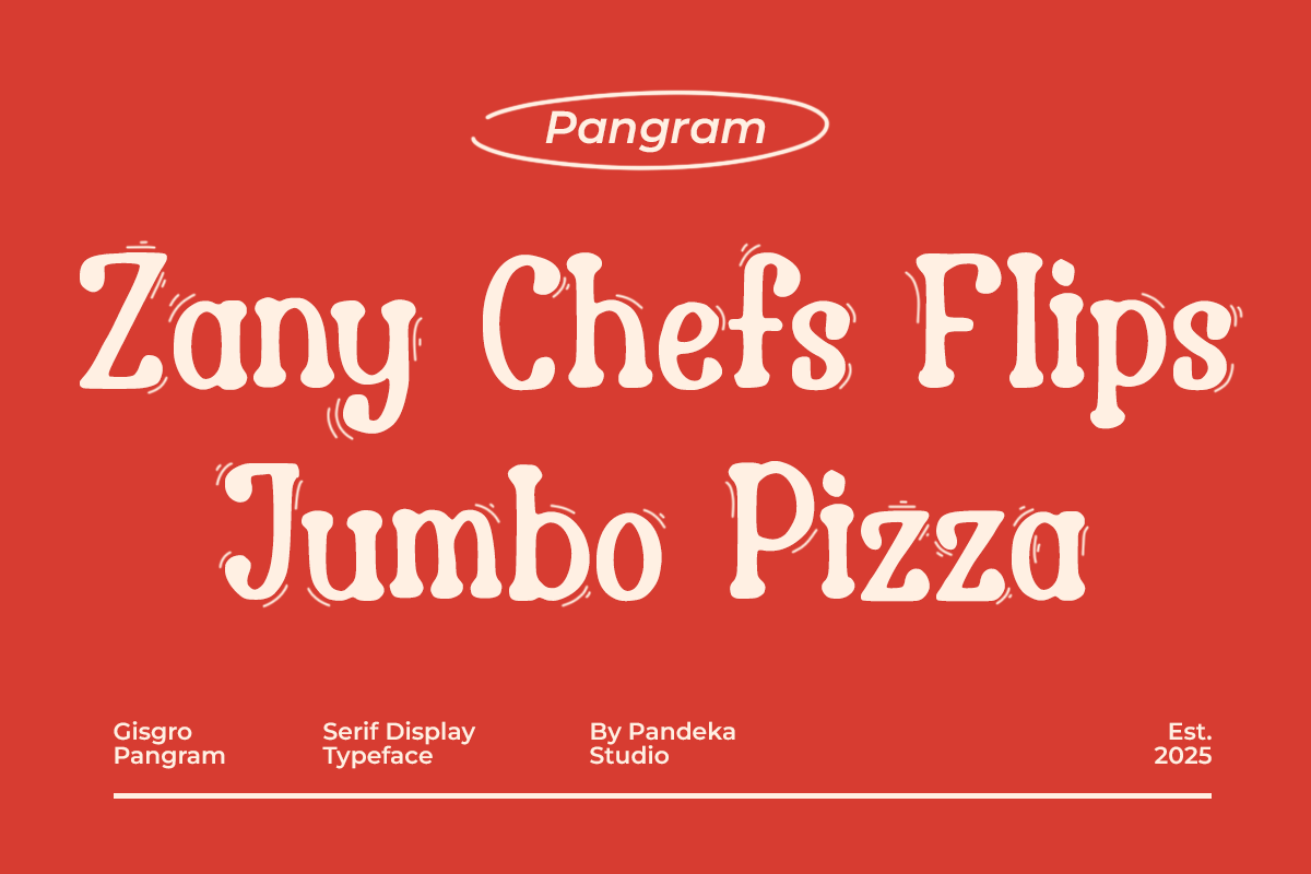 Gisgro - Playful Serif Display, a Serif Font by Pandeka Studio (Photo 8 of 9)