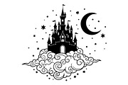 Fantasy Castle Cloud Moon Bundle, an Object Illustration by Gaye Art (Thumbnail 29 of 30)