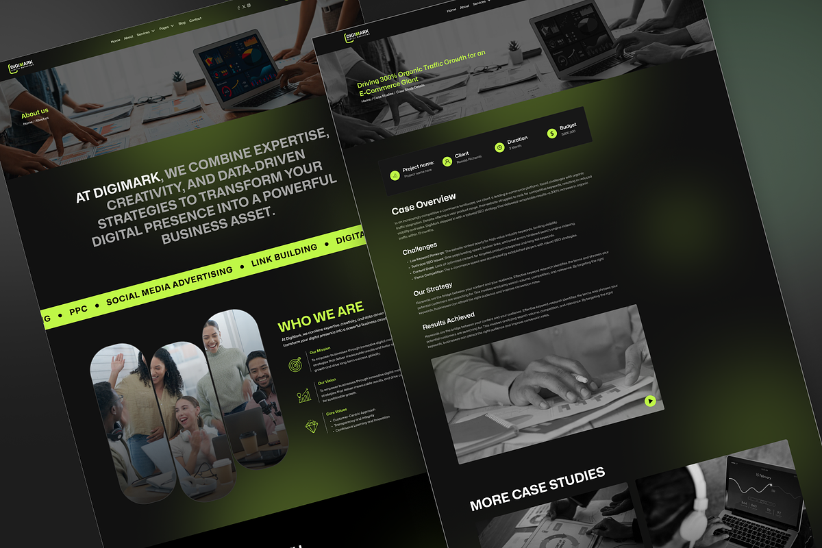 DigiMark, Marketing Website Template, a HTML Template by TNCFlow (Photo 4 of 5)