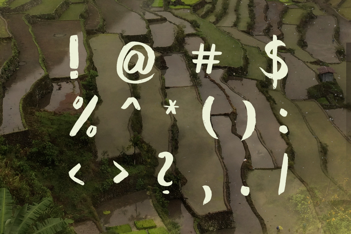 Banaue Handwritten brush font preview 8