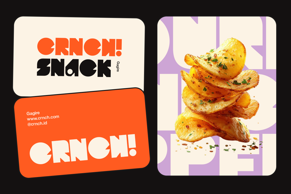 Gagire - Snack Food Brand Font, a Sans Serif Font by Pandeka Studio (Photo 5 of 9)