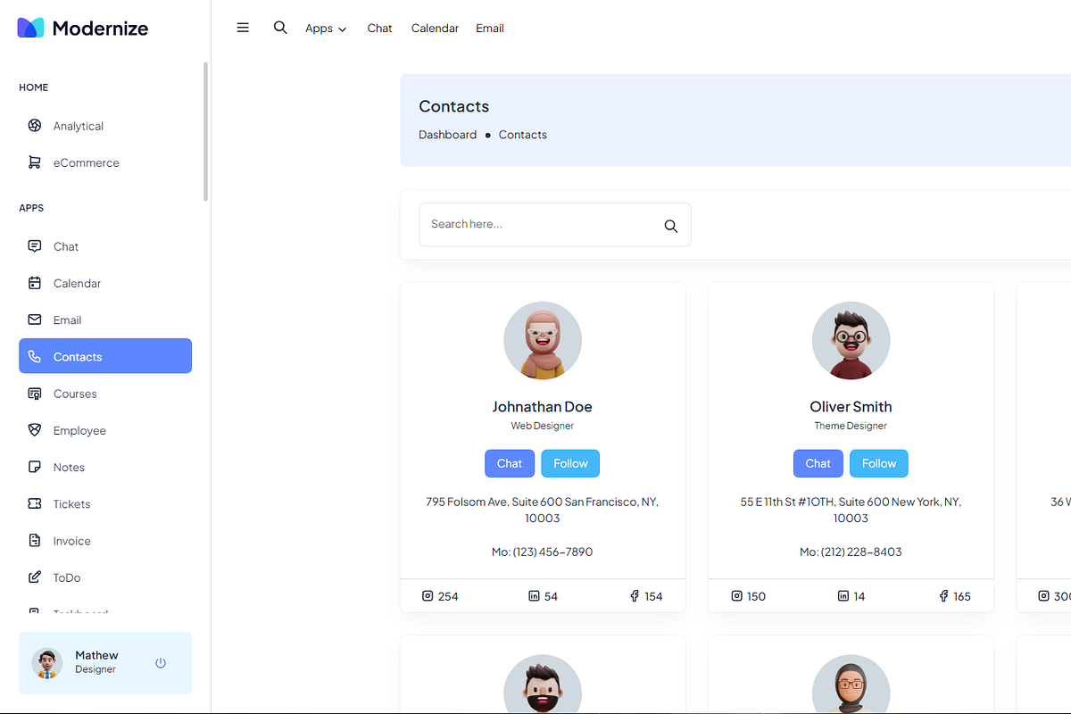 Modernize Angular Admin Dashboard, a Templates & Theme by AdminMart (Photo 13 of 15)