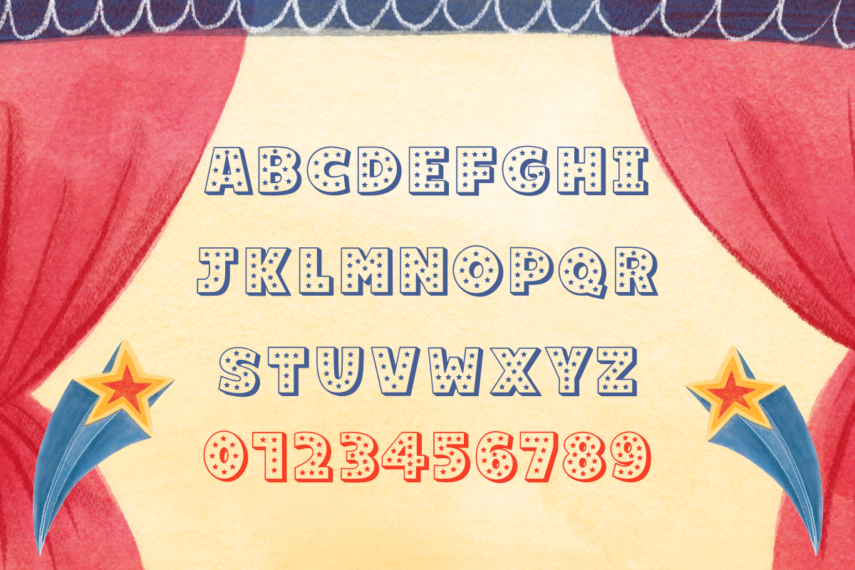 Starlight Y2K Display Font + Bonus, a Sans Serif Font by Babymimiart (Photo 17 of 19)