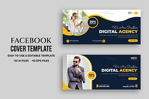 Digital marketing Social media cover, a Social Media Template by Designgrove