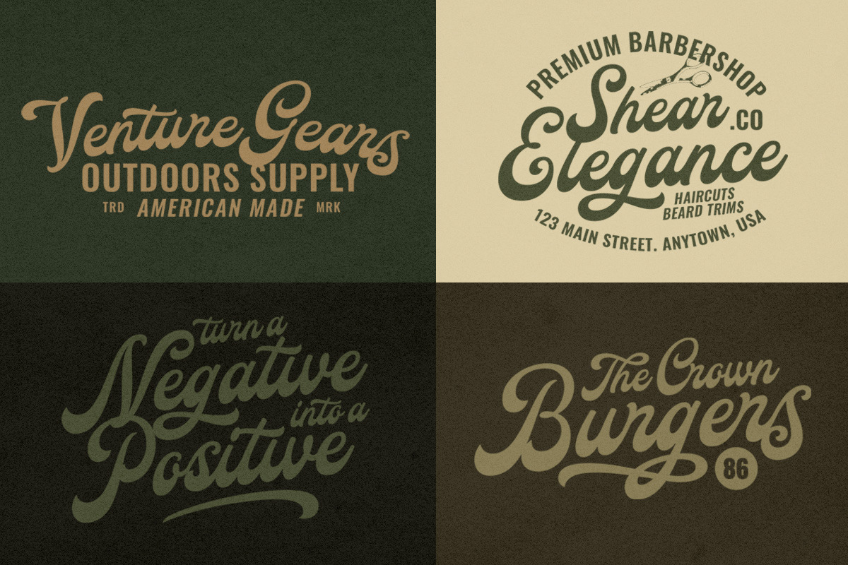 Badalona Display Script, a Script Font by Letterhend Studio (Photo 8 of 9)