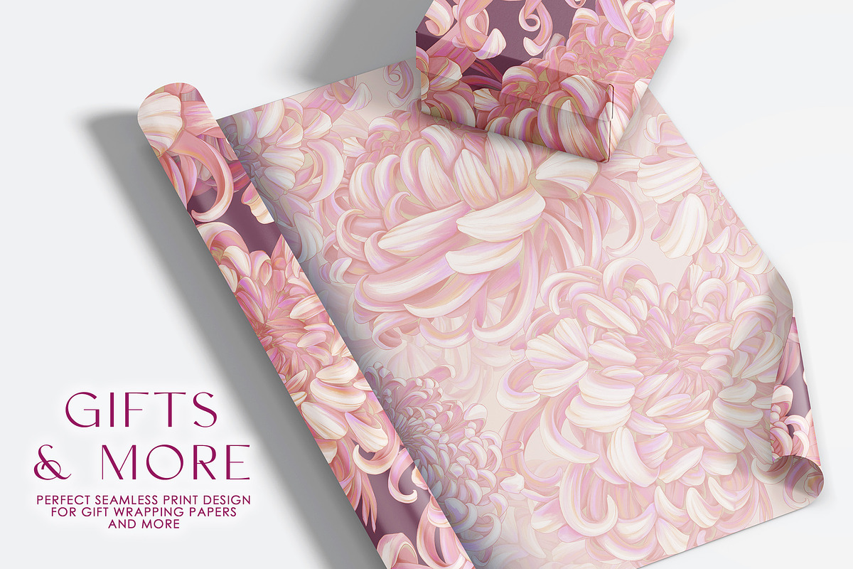 Pattern Cloud Chrysanthemum, a Pattern Graphic by Natalia0307 (Photo 9 of 13)