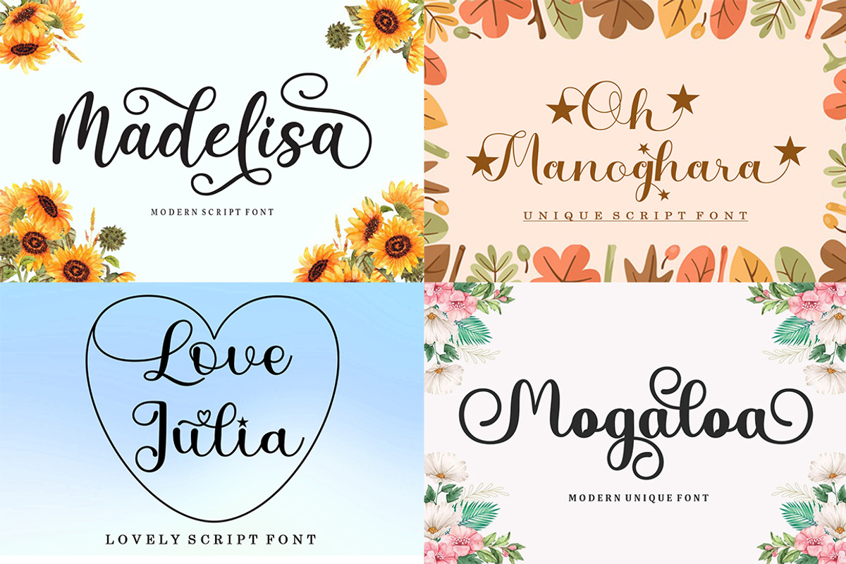 The Big - Font Bundle, a Script Font by Bosstype Studio (Photo 15 of 15)