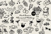 +200 Whimsical Wedding Summer Bundle, a Food Illustration by NassyArt (Thumbnail 1 of 23)