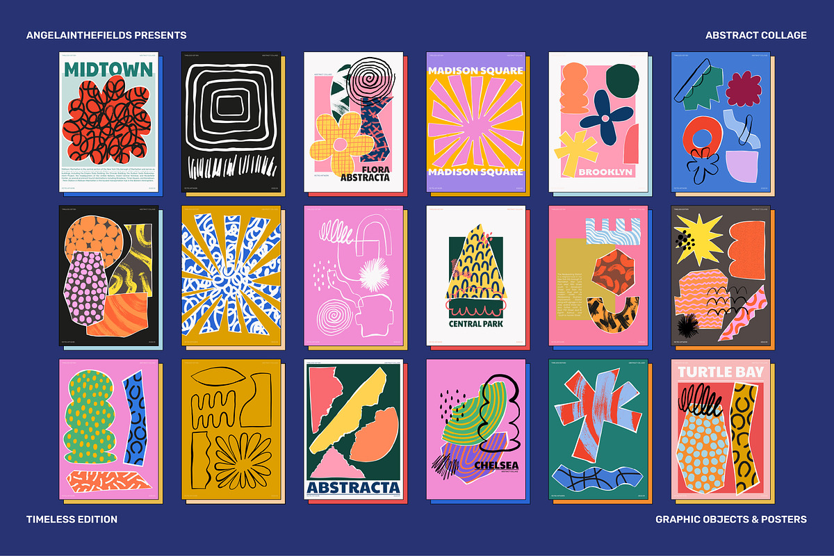 Abstract Collage Vector Clipart Set, an Object Graphic by angelainthefields (Photo 12 of 15)