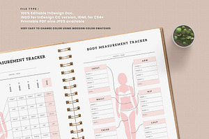 Body Measurement Fitness Planner