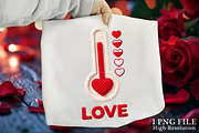 Valentine Day Thermometer PNG, an Illustration by Canvas Craft (Thumbnail 1 of 7)