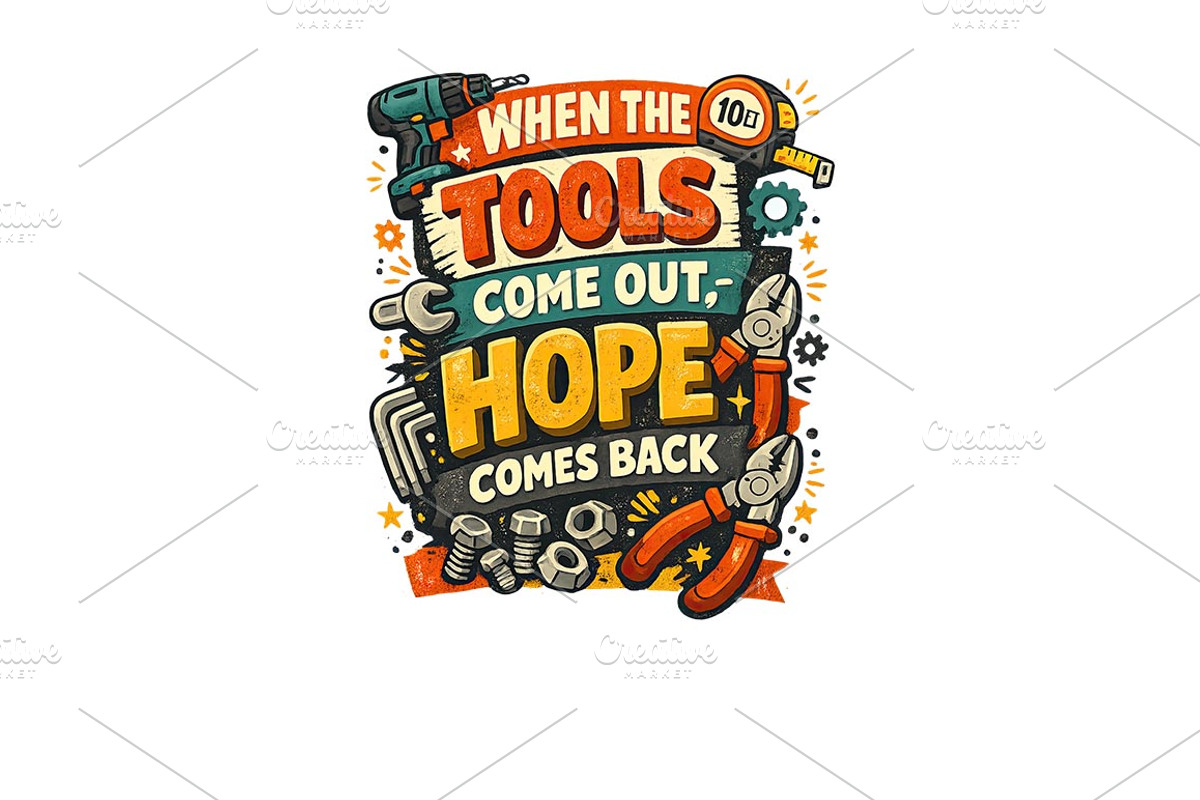 When the Tools Come Out Wall Art, a Background Graphic by LaseredNinja (Photo 3 of 3)