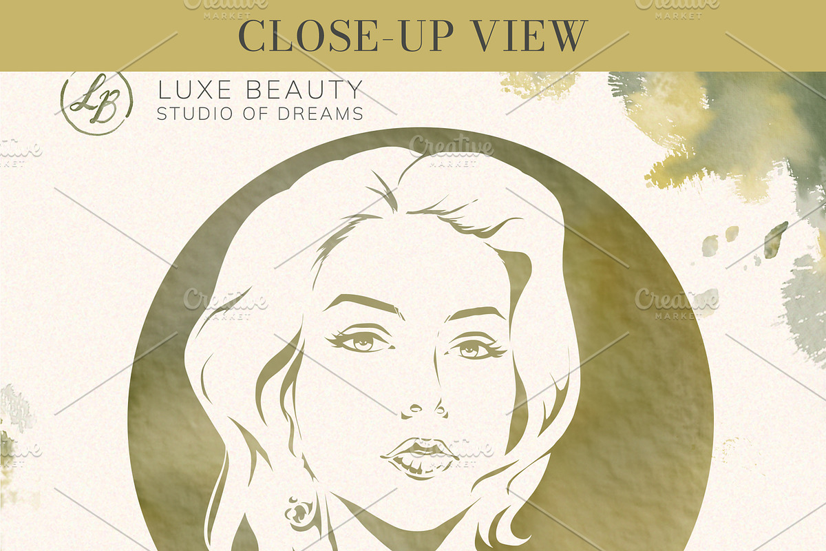 Olive Beauty Branding PSD Set, a Stationery Template by Elena Naumchenkova (Photo 3 of 3)