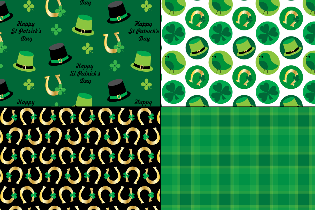 Saint Patricks Day Seamless Patterns, a Pattern Graphic by Melissa Held ...