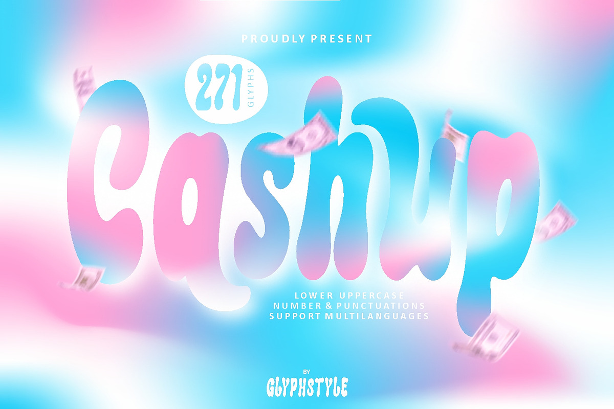Cashup Bubble, a Sans Serif Font by Glyphstyle (Photo 1 of 6)