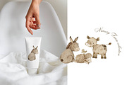 Nursery Farm Animals Clipart Set, an Animal Illustration by Pati Paints (Thumbnail 6 of 10)