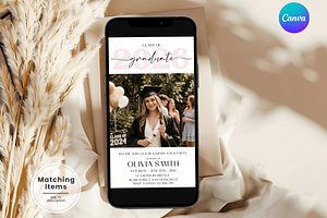 Minimalist High School Text Message, an Invitation Template by Digital_Mind