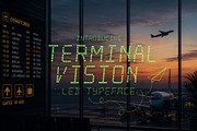 Terminal Vision - LED Typeface, a Sans Serif Font by HipFonts (Thumbnail 1 of 8)