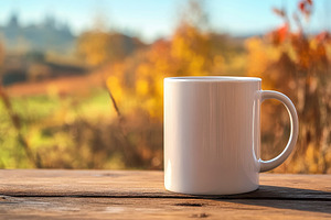 High Quality ceramic mug on wooden t, a Photo by Iftikhar Alam