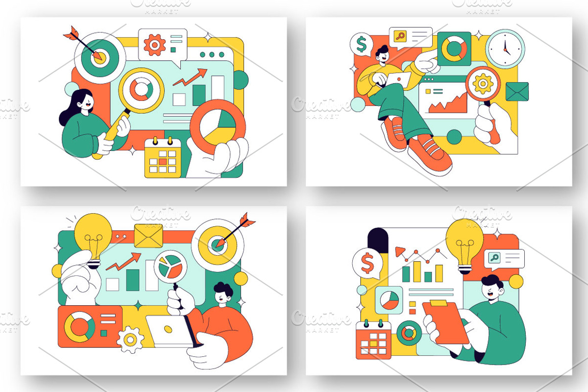 10 Market Research and Analysis, a Finance Illustration by denayunebgt (Photo 2 of 4)
