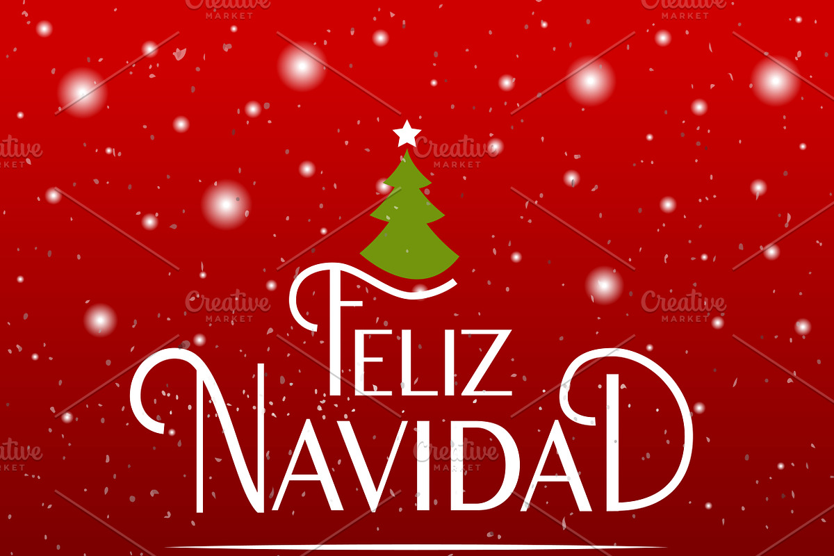 Feliz Navidad Lettering Card, a Card Template by Svetlana Kurako (Photo 2 of 2)