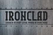 Ironclad Font, a Script Font by OWPictures (Thumbnail 1 of 8)