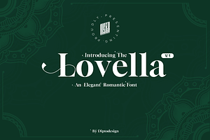 Lovella, a Sans Serif Font by Dipto design