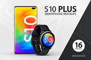 S10 Plus Smartphone Mockups, an Android Mockup by ydlabs (Thumbnail 1 of 4)