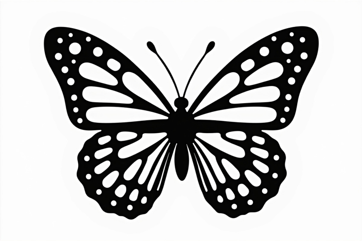 butterfly laser cut design, an Illustration by Creativeshirt (Photo 2 of 13)