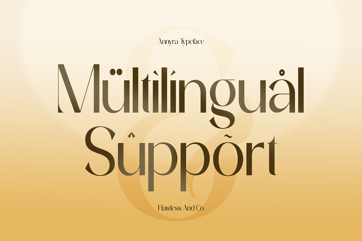 Annyra - Modern Luxury Sans Font, a Sans Serif Font by Flawless And Co (Photo 10 of 10)