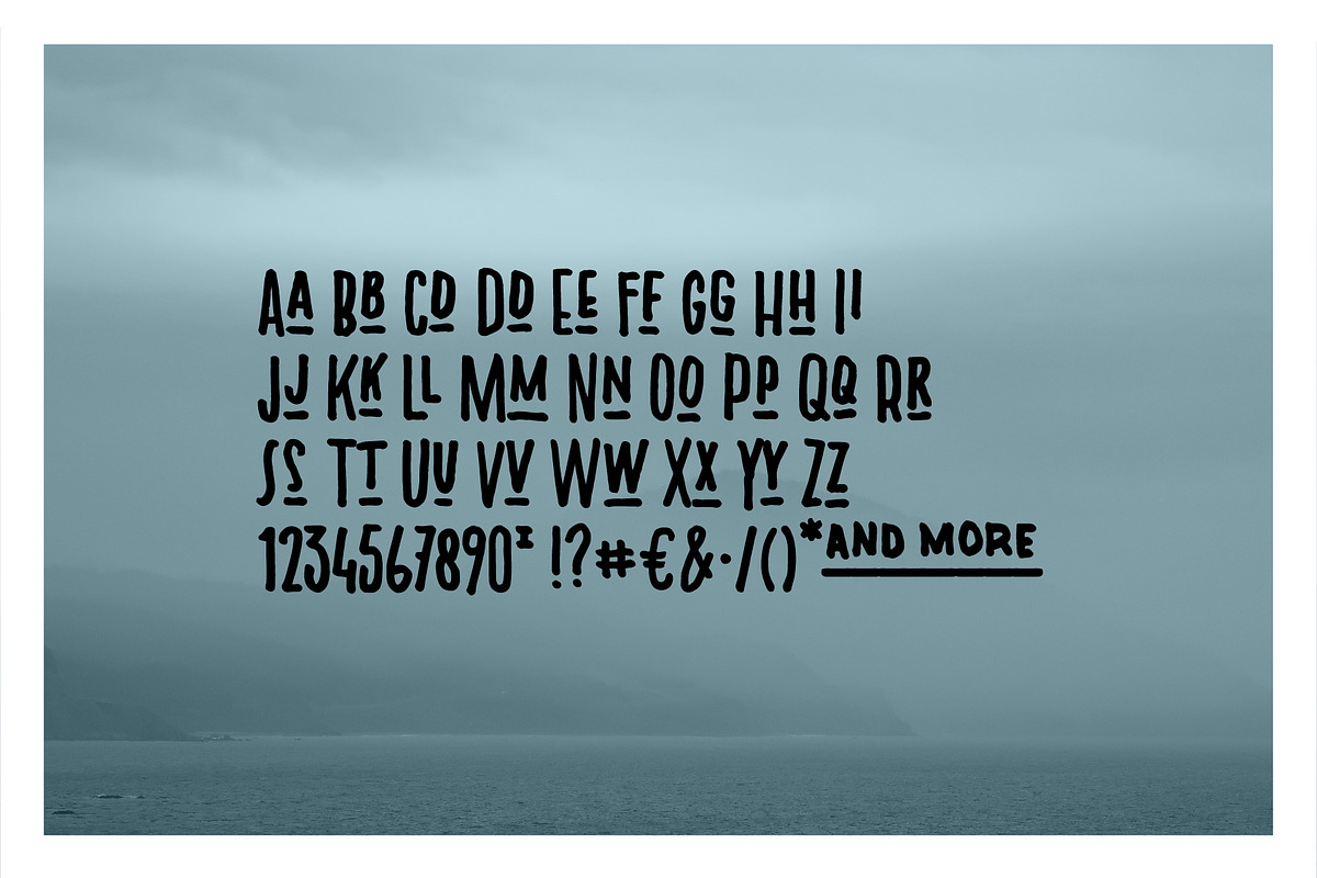 POSTAL, a Handwritten Font by byRosa (Photo 3 of 5)