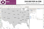 Laser Cut USA Map Divided States, a Graphic by AtacanDigital (Thumbnail 2 of 2)
