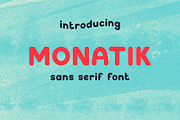 Monatik - sans serif font, a Sans Serif Font by tamara.comotomka (Thumbnail 1 of 6)