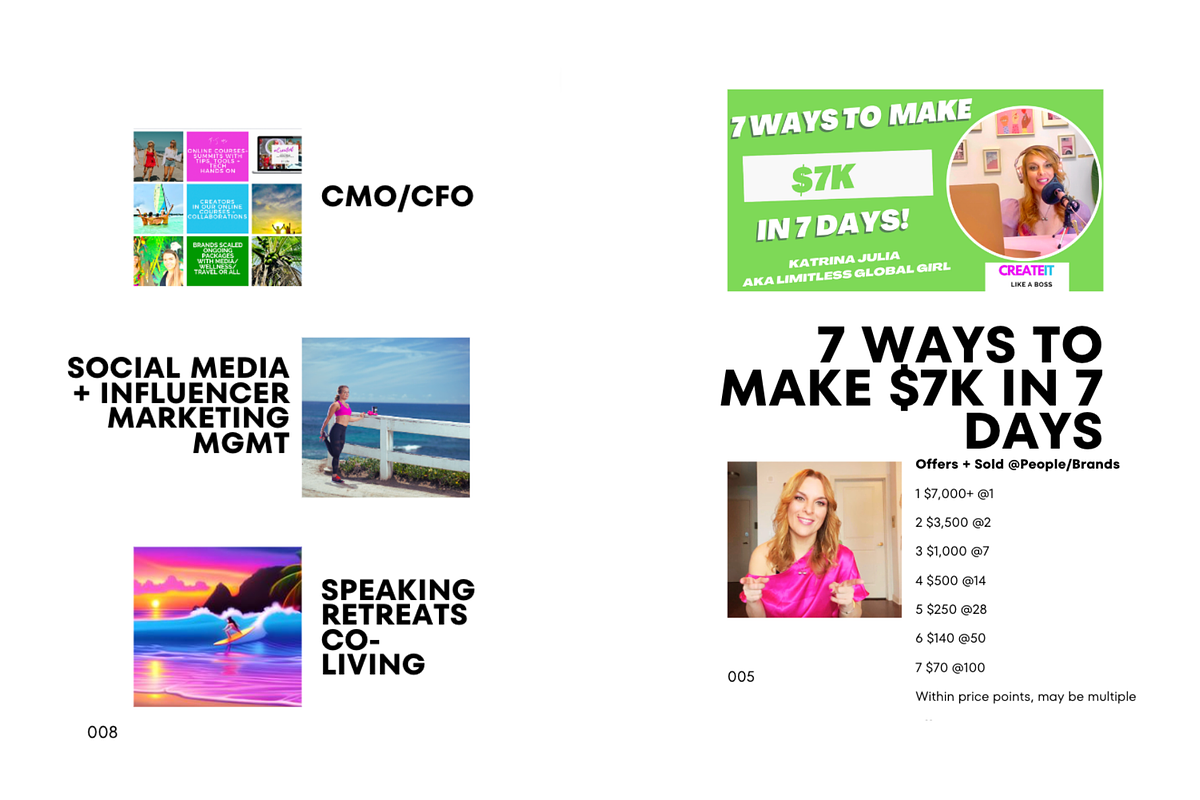 7 Ways to Make $7k for Creators, a Marketing Template by Miss Creator (Photo 3 of 5)