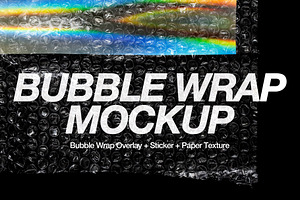 Bubble Wrap Texture Poster Mockup