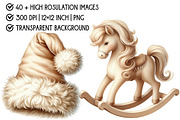 Beige Christmas Clipart, an Illustration by Pixels.Craft (Thumbnail 4 of 5)