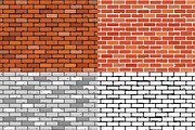 Set Seamless Brick Wall Textures, a Decorative Illustration by TAlex (Thumbnail 2 of 6)