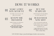 Wix Website Template ECommerce Shop, a Wix Template by Peaches Design (Thumbnail 3 of 7)