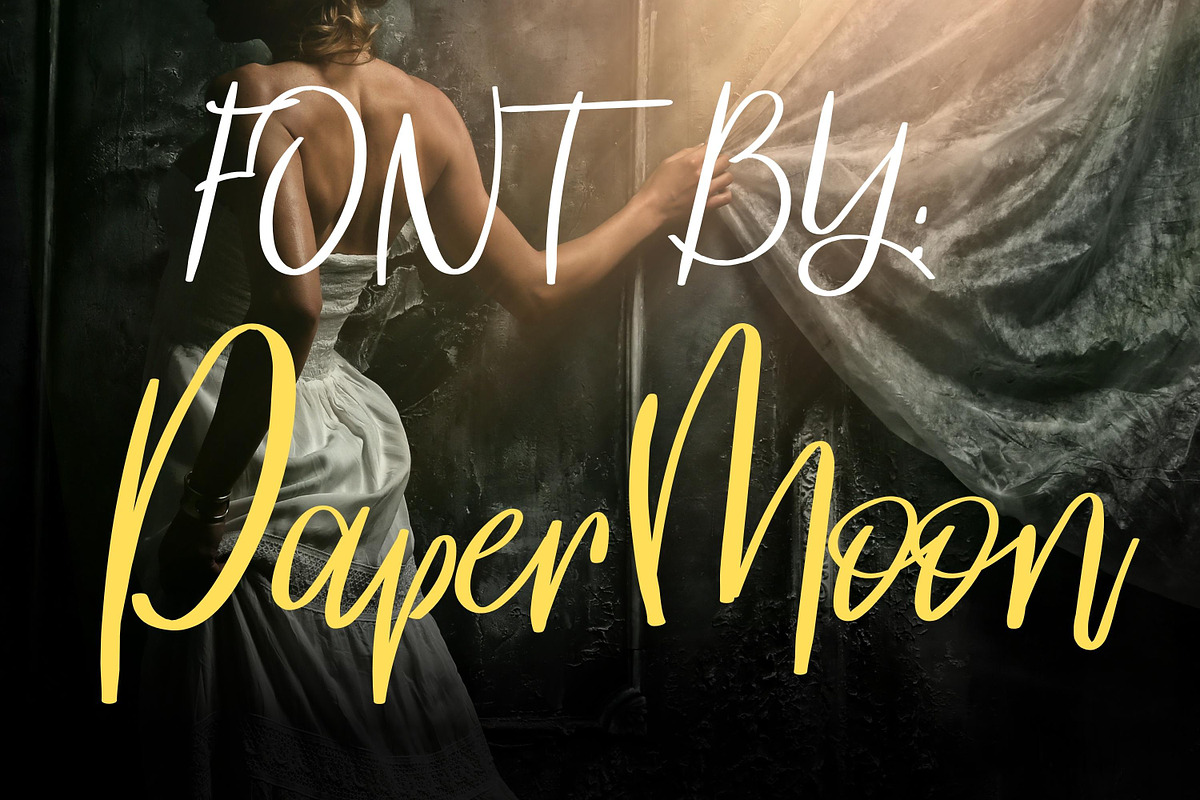 Heart Ticker Calligraphy Font, a Handwritten Font by PaperMoon (Photo 2 of 7)