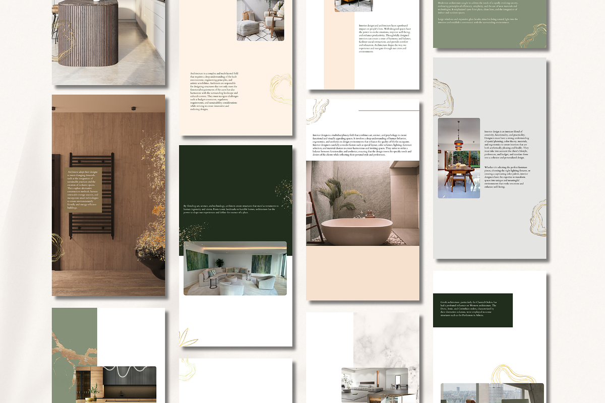 Interior Design Canva Template