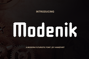 Modenik - Modern Futuristic Font