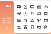 Hotel - Line Icons, an Icon by RudenkoArts (Thumbnail 1 of 4)
